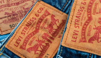 new LEVI'S jeans. LEVI'S is a brand name of Levi Strauss and Co, founded in 1853