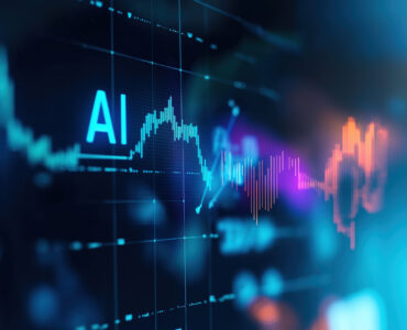 word "AI" on the left side copy space and grey semitransparent gradient with double exposure of financial graph and marketing, websites, presentations, or training materials in corporate context on the right side --ar 3:2 --profile 4ea1f2m --v 6.1 Job ID: d57f202d-a2d3-4831-8ec1-84a8e4da69cd